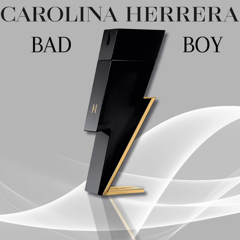 Carolina Herrera Bad Boy EDT Perfume Toilette for Men, 3.4 Carolina Herrera Bad Boy EDT Perfume Toilette for Men, 3.4