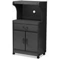 thumbnail image 1 of Bowery Hill Microwave Stand in Dark Grey, 1 of 7
