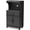 Gray, variant on Bowery Hill Contemporary Microwave Stand Cart with Doors in Dark Walnut
