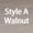 Style A-Walnut, variant on PORKISS 5 Piece Dining Table Set, Wood Dining Room Set with Upholstered Chairs Ladder Backrest, Walnut