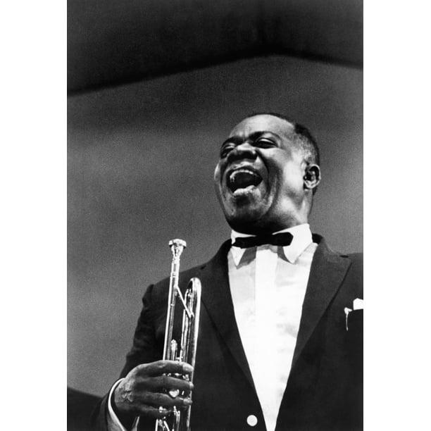 Louis Armstrong, ART CANVAS, 24x16, JAZZ LEGEND, Blues. Trumpet, MUSIC | Acrylique, Musique, Huile