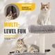 thumbnail image 5 of EDX Torre Cat Tree Pequeña de 33", Cat Tree con Cama Curva, Acogedor Condominio de Cat, Poste Rascador de Cat, para Gatos de Interior, Gris Claro, 5 of 7