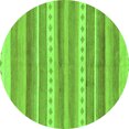 thumbnail image 1 of Ahgly Company Indoor Round Abstract Green Modern Area Rugs, 8' Round, 1 of 4