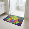 thumbnail image 5 of SHJHENG Retro Peace Sign Guitar Area Rug, Non-Slip Washable Welcome Mat for Front Door, Bathroom & Home Decor, 5 of 5