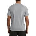 thumbnail image 3 of Yifymode Mens Workout Dry Fit Shirts Athletic Moisture Wicking Running Gym Shirt Performance Lightweight T-Shirts,Light Gray 2XL, 3 of 3