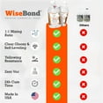 thumbnail image 2 of WiseBond Table Top Epoxy Resin 1 Gallon Kit, Food Safe Bubble Free, Anti-Yellow UV Resistant, Clear High Gloss, 2 Part 1:1 Mix Ratio, DYI Bar Tops, Countertop Surface Coating, 2 of 9
