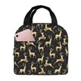 thumbnail image 1 of Fotbe Christmas Gold Deers Bolsa Térmica con Estampado y Forro de Aluminio Grueso Bolsa de Almuerzo con Bolsillo Frontal para Hombres y Mujeres, Ideal para Trabajo, Escuela, 1 of 8