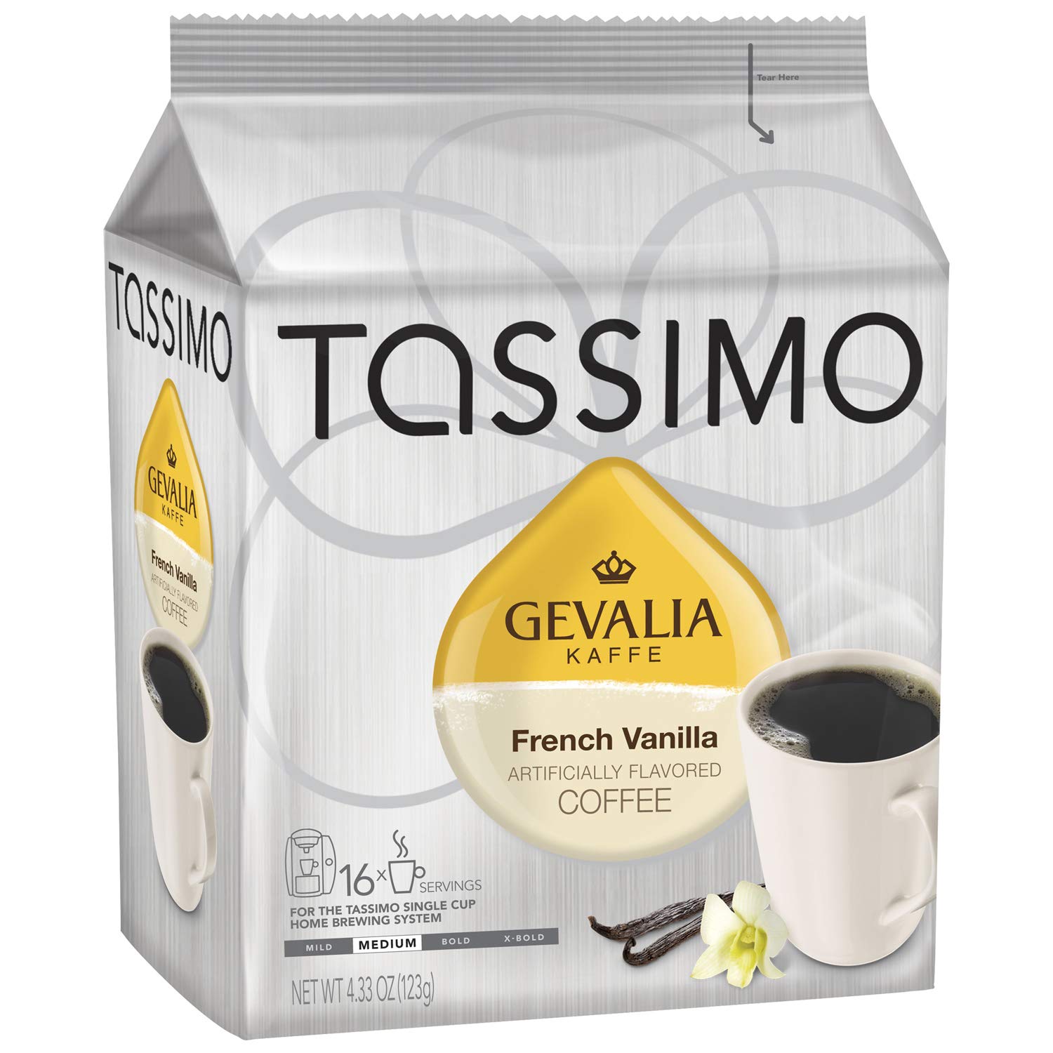 System Error Vanilla Gift Gevalia French Vanilla Flavored Coffee, T-Discs for Tassimo Brewing