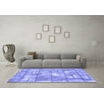 thumbnail image 3 of Ahgly Company Indoor Rectangle Abstract Blue Modern Area Rugs, 5' x 8', 3 of 4