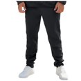 thumbnail image 2 of JTieacloth Drawstring Pants for Men Mens Casual Hip Hop Pants Solid Color Track Cuff Lace Up Workout Pants With Pocket Black, 2 of 5