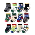thumbnail image 1 of Calcetines de algodón con dibujos animados para niños, calcetines de suelo dispensadores, calcetines de bebé para niñas, 1 of 5