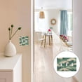 thumbnail image 7 of Yayeee Toggle Light Switch Wall Plate 3-Gang 6.37"x4.48" Decorative Outlet Cover, Green Wave Pattern, 7 of 7