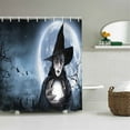 thumbnail image 2 of ZToonmas Halloween Shower Curtain Liner, Spooky Bathroom Shower Curtain, Waterproof Shower Curtain with 12 Hooks, 70" x 70", 2 of 5