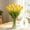 Yellow-2A, variant on MMJ Artificial Tulips 10 Pack Realistic Silk Faux Flower Stems 12.99in Flexible Long Stem Home Wedding Party Vase Decor