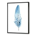 thumbnail image 3 of Designart 'Abstract Blue Boho Feathers' Bohemian & Eclectic Framed Canvas Wall Art Print, 3 of 5