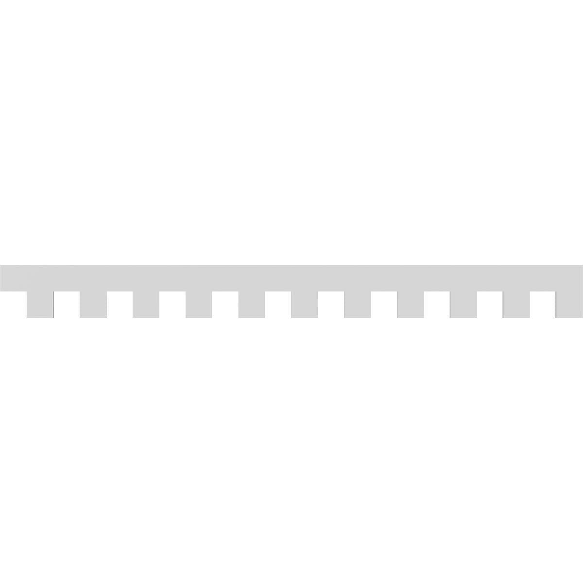 8"H x 1"P x 88"L Matthews Architectural Grade PVC Dentil Block Trim