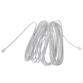 thumbnail image 4 of 9m 30ft Rj11 6p2c Modular Telephone Phone Cables Wire White, 4 of 4
