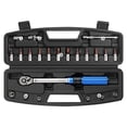 thumbnail image 2 of 1/4" Torque Wrench Set, 22PCS Bicycle Hand Torque Wrench Kit with Hex Sockets and Extension Bar, Precision 2 to 24Nm Adjustment Repair Tool Kit for Road and Mountain Bikes, 2 of 9