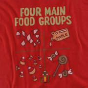 Elf T-Shirt Buddy The Elf Four Food Groups Unisex Graphic Tee for Men & Women