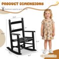 thumbnail image 5 of Ktaxon Wooden Child's Rocking Chair,Hardwood Rocker,Small Wooden Rockers for Kids Ages 3-6,for Patio Porch Outdoor & Indoor,Living Room,Bedroom,Balconies(Black), 5 of 9