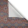 thumbnail image 4 of Ambesonne Mandala Grommet Curtain Single Panel, Nature Inspired Retro, 50"x60", Orange Turquoise White, 4 of 5