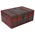 thumbnail image 1 of Wooden Storage Box, Perfect Gift Pirate Treasure Box Hand Polished Alloy Hinge  for Home Decoration, 1 of 8