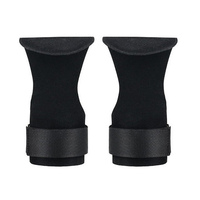 S SERENABLE 2Pcs Weight Lifting Grips with Wrist Straps, Maximum Grip Support Hand Grips for Black