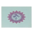 thumbnail image 3 of Sun Cutting Board, Vintage Floral Design Heavenly Bodies Oriental Celestial Elements, Decorative Tempered Glass Cutting and Serving Board, Small Size, Purple Hot Pink White, by Ambesonne, 3 of 5