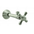 thumbnail image 4 of Westbrass Cross Handle Angle Supply Valve with 5 inch Copper Sweat Extension Tube, Satin Nickel, 4 of 6