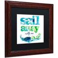thumbnail image 2 of Trademark Fine Art "Sail Away With Me" Canvas Art by Lisa Powell Braun, Black Matte, Wood Frame, 2 of 4