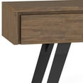 thumbnail image 4 of Simpli Home Lowry Modern Industrial Console Sofa Table in Rustic Natural Aged Brown, 4 of 6