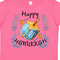 thumbnail image 4 of Inktastic Happy Hanukkah Dreidel and Laurels Boys or Girls Toddler T-Shirt, 4 of 5