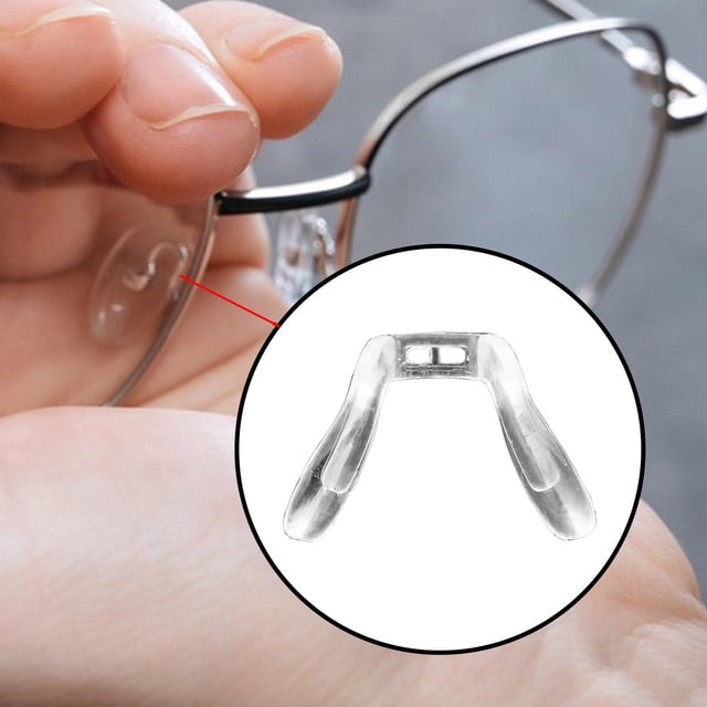 Puente de montura para gafas Salvador de silicona en forma de U con almohadilla nasal