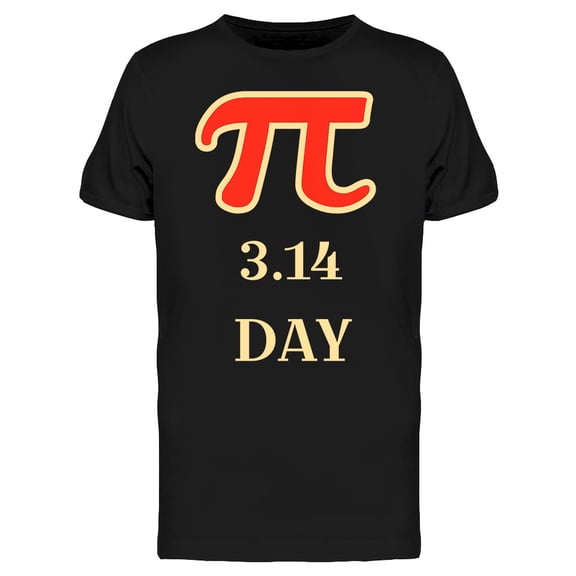 Pi 3.14 Day Science T-Shirt Men -Image by Shutterstock, Male Small