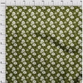 thumbnail image 3 of oneOone Rayon Olive Green Fabric Florals Craft Projects Decor Fabric Printed By The Yard 56 Inch Wide-H26, 3 of 4