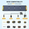 thumbnail image 2 of Vtoman VS220 Folding Solar Panel 220W 19V,23% Efficiency Solar Panel with MC-4 & IP67 Waterproof and Adjustable Kickstand,Solar Panel for Camping, RV, Boat, Power Station, 2 of 9