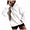 White, variant on Fesfesfes Women Flannel Shirt Daily Hooded Sweatshirt Long Sleeve Casual Pocket Pullover Shirt Blouse Sale on Clearance