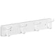 thumbnail image 1 of Perchero de pared OUTNILI de metal blanco resistente con ganchos dobles, 1 of 7