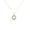 Yellow, variant on Pure Elegance "NK" Initial Round Amethyst Pendant Necklace For Women 925 Silver 14K Rose Gold Over