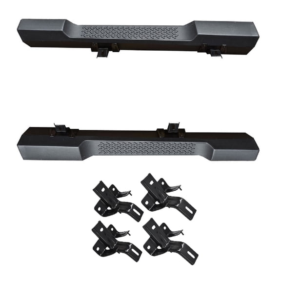 Side Step Bars, Off-Road Running Boards Fits for Jeep Wrangler JK 2 Door 2007-2017 Black
