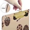 thumbnail image 4 of FMSHPON Leopard Cherry Print Clipboard Hardboard Wood Nursing Clip Board and Pull for Standard A4 Letter 13x9 inches, 4 of 8