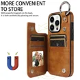 thumbnail image 2 of For iPhone 11 Pro Max phone case wallet, with PU leather card bag back cover, ring, dual magnetic buckle phone protection case, 2 of 5