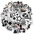 thumbnail image 2 of 35pcs Retro Stickers Stationery Stickers Music Stickers Rock and Roll Stickers for Laptops Suitcase Guitar, 2 of 9