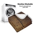 thumbnail image 5 of Yayeee Throw Blanket for Couch Soft Warm 50" x 60" Sofa Chair Bed Decoration, Wood Grain, 5 of 7
