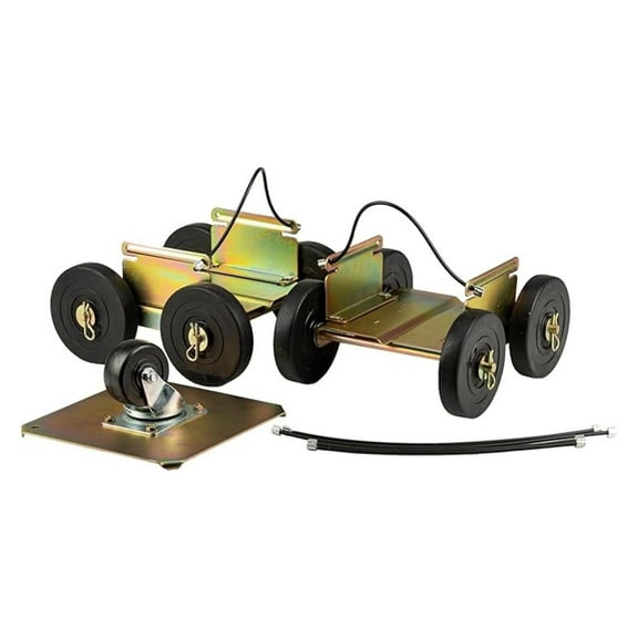 Drivable Steerable Snowmobile Dollies – Standard, Fits Skis Up to 7” Wide, All- Wheels, Heavy-Duty, for Grass, Gravel, Pavement, and Dirt