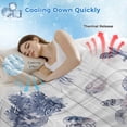 thumbnail image 3 of Vintage Coastal Cooling Blanket,Lightweight Breathable Summer Throw Blanket with Double Sided Cold Effect,Nautical Summer Beach Sea Turtle Starfish Picnic Blankets Bed Sheet for Hot Sleepers 40"x60", 3 of 8