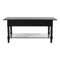thumbnail image 2 of SAFAVIEH Boris 2-Drawer Coffee Table Distressed Black, 2 of 7