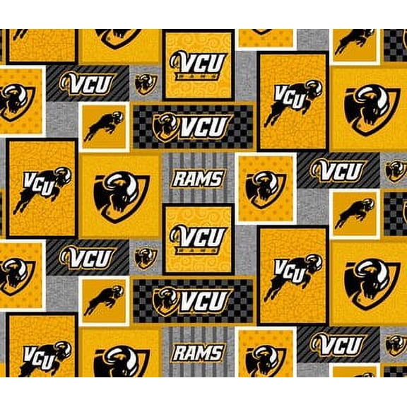 Virginia Commonwealth University Rams Fleece Fabric 58" By The Yard