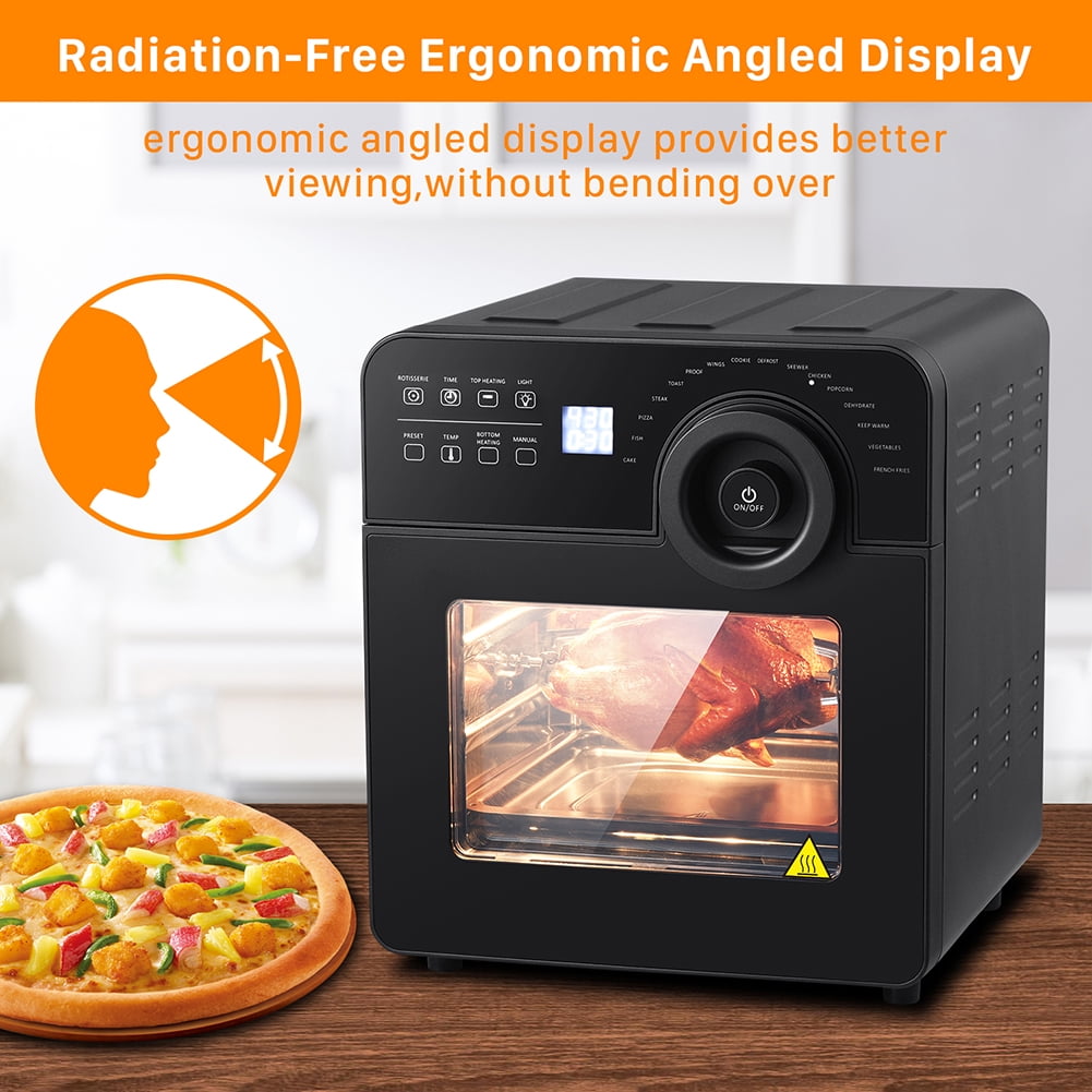 Geek Chef Air Fryer Oven Toaster, 4 Slice Convection , Roast, Fry Oil-Free, 4 Accessories & Recipes Included, 14.7 Quart