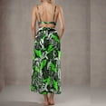 thumbnail image 5 of Youyipin womens swimsuits Sexy 2 Piece Outfits Summer Beach Boho Floral Dress V Neck Crop Tops and High Split Maxi Skirt Sets vacation outfits for women, 5 of 5